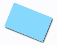 CDC035-0020 Carte colorate fondo lucido AZZURRO 760 Micron (confezione da 100 pz.)