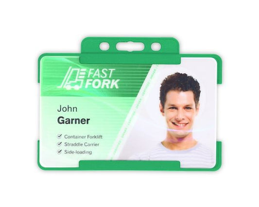Portabadge single side BIO ECO Verde (100 pezzi)