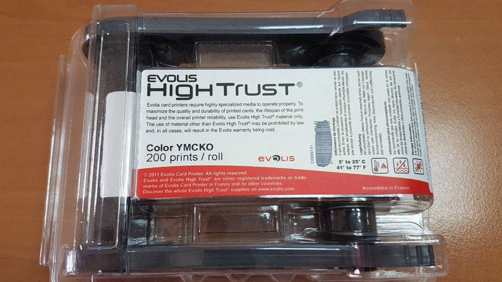 R5F002EAA nastro Evolis colori ribbon da 200 stampe