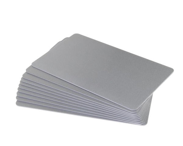 CDC035-0026 Carte colorate fondo lucido ARGENTO Glitter 760 Micron (confezione da 100 pz.)