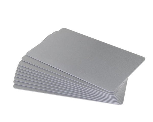 CDC035-0026 Carte colorate fondo lucido ARGENTO Glitter 760 Micron (confezione da 100 pz.)