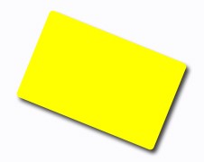 CDC035-0022 Carte colorate fondo lucido GIALLO 760 Micron (confezione da 100 pz.)
