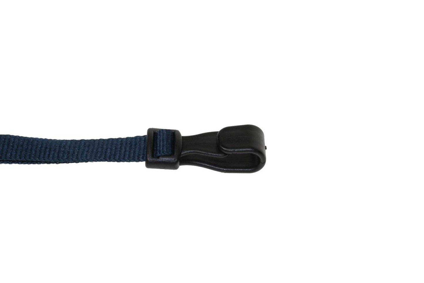 Cordoncino Blu scuro piatto 10 mm con J clip in plastica (100 pezzi)
