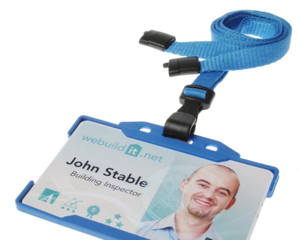 Cordoncino Azzurro piatto 10 mm con J clip in plastica (100 pezzi)