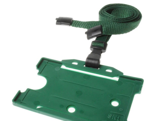 Cordoncino Verde piatto 10 mm con J clip in plastica (100 pezzi)