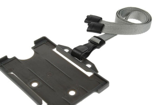 Cordoncino Grigio piatto 10 mm con J clip in plastica (100 pezzi)