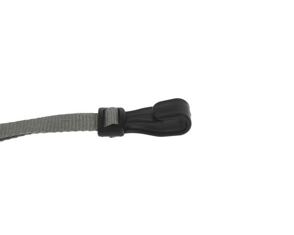 Cordoncino Grigio piatto 10 mm con J clip in plastica (100 pezzi)