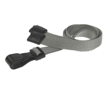 Cordoncino Grigio piatto 10 mm con J clip in plastica (100 pezzi)