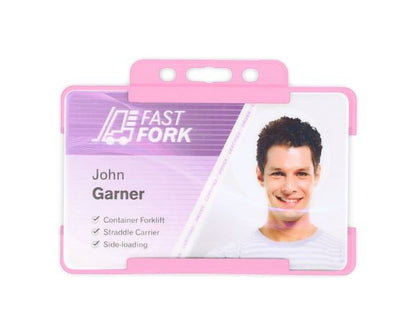 Portabadge single side BIO ECO Rosa (100 pezzi)