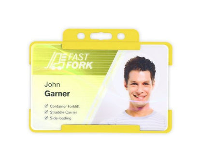 Portabadge single side BIO ECO Giallo (100 pezzi)