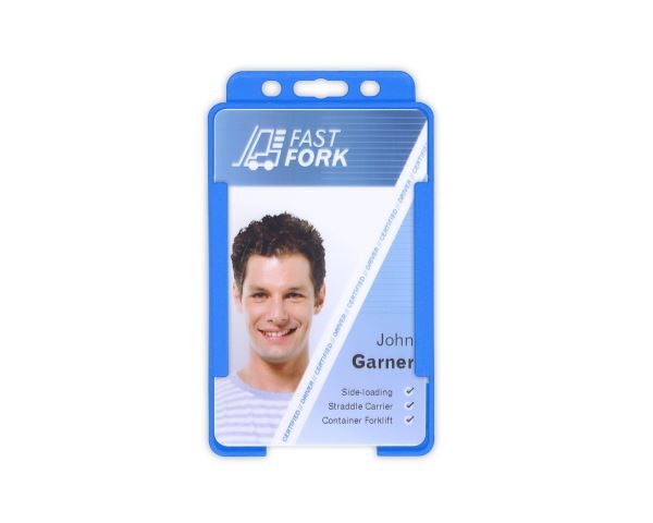 Portabadge single side orizzontale BIO ECO Nero (100 pezzi)