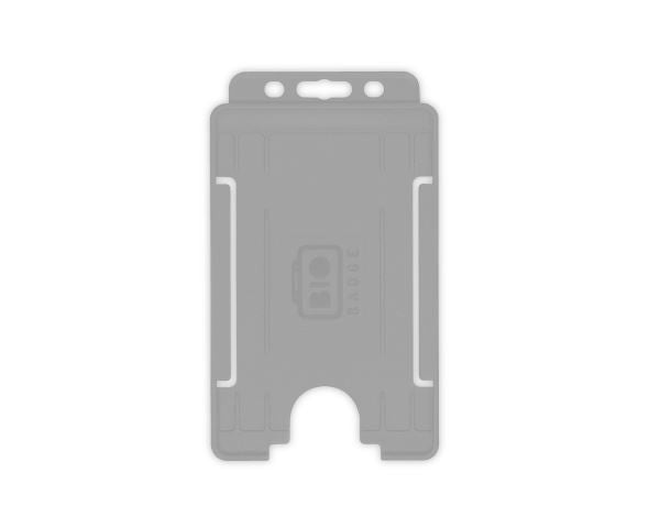 Portabadge single side Verticale BIO ECO Grigio (100 pezzi)