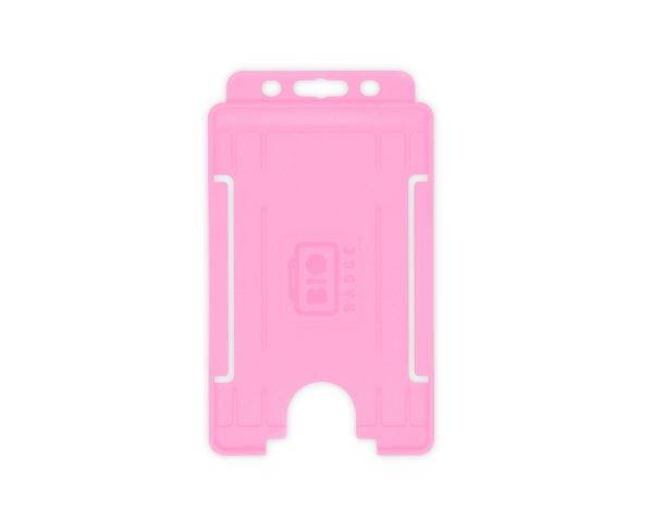 Portabadge single side Verticale BIO ECO Rosa (100 pezzi)