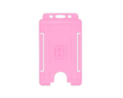 Portabadge single side Verticale BIO ECO Rosa (100 pezzi)