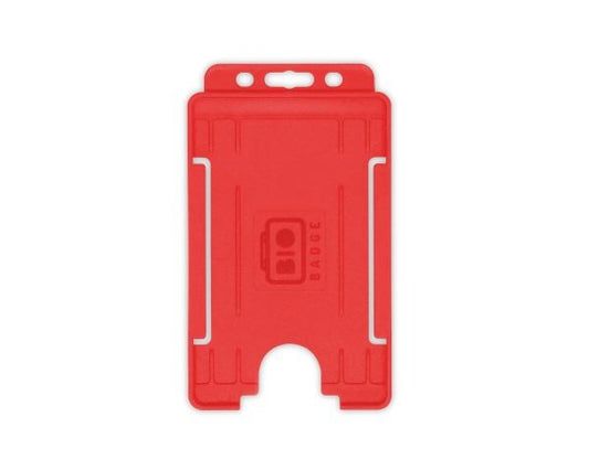 Portabadge single side Verticale BIO ECO Rosso (100 pezzi)