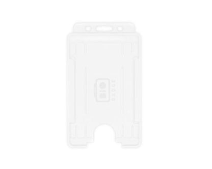 Portabadge single side Verticale BIO ECO Bianco (100 pezzi)