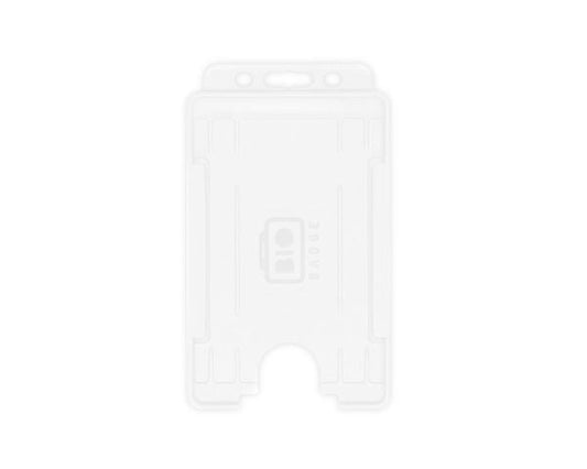 Portabadge single side Verticale BIO ECO Bianco (100 pezzi)