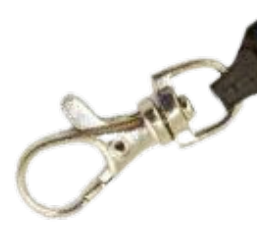 Cordoncino piatto 10 mm con clip in metallo (100 pezzi)