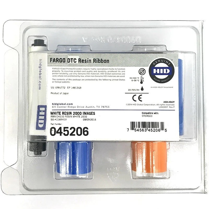 Fargo 45206 Nastro Bianco per stampante DTC4500 e DTC4500e (2000 stampe)