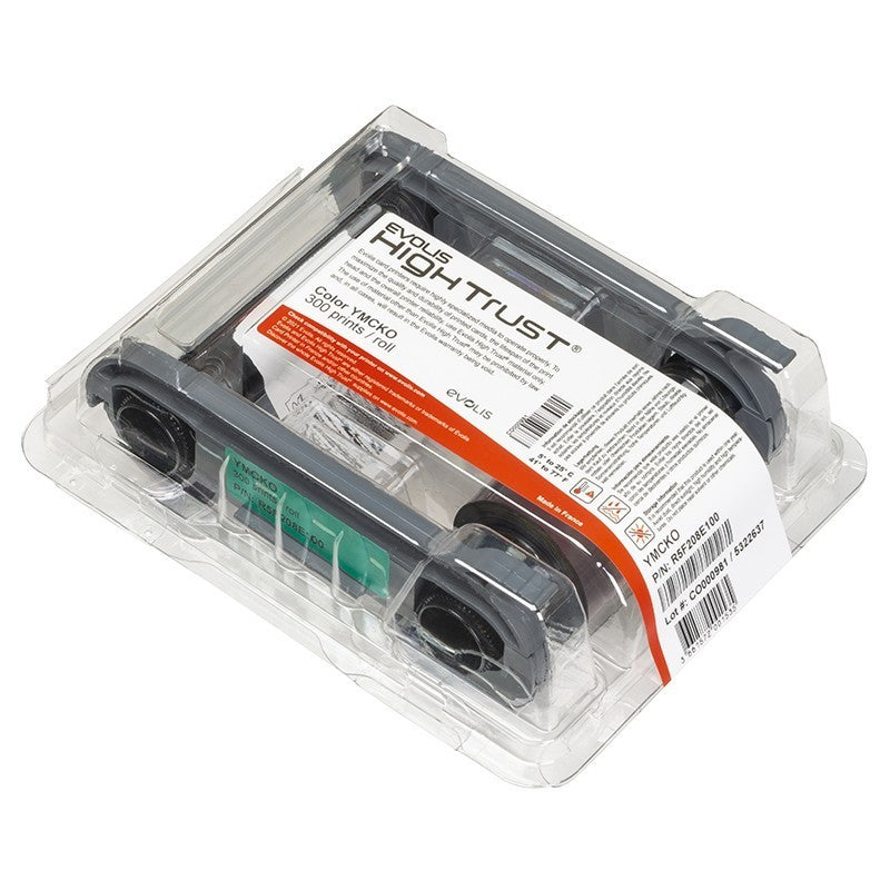 Kit 10 Nastri YMCKO da 3000 stampe per Primacy 2 Originali Evolis | R5F208E100-10 | Evolis