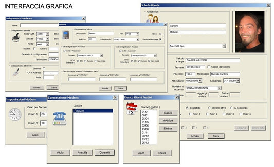 Terminale + software per la rilevazione delle presenze