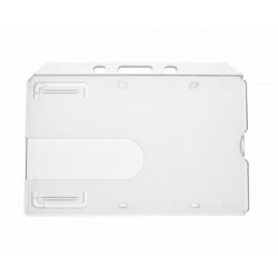 Clear Enclosed ID Card Holder - Landscape (Pack of 100)