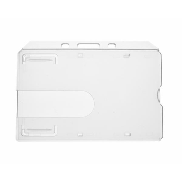 Clear Enclosed ID Card Holder - Landscape (Pack of 100)