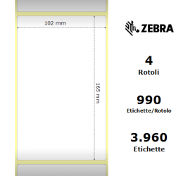 Zebra Etichette 3007419-T Z-Perform 102mm x 165mm (4 rotoli) 2