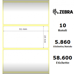 Zebra Etichette 3004996 Z-Perform 51mm x 25mm (10 rotoli) 2