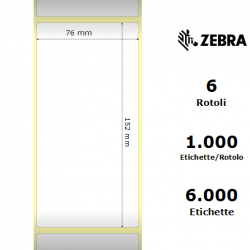 Zebra Label 3006255 Z-Perform 76.2 mm x 152.4 mm (6 rolls) 2