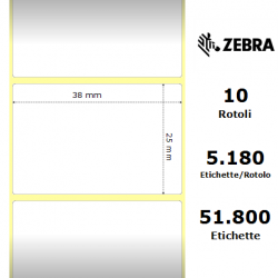 Zebra Label 880150-025 Z-Select 38.1mm x 25.4 mm (10 rolls) 2