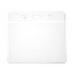 Clear Vinyl ID Card Holders with Orange Peel Effect - 91x69mm (Pack of 100)