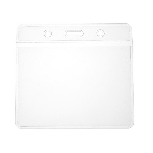 Clear Vinyl ID Card Holders with Orange Peel Effect - 91x69mm (Pack of 100)