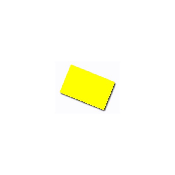 Yellow Premium 760 Micron Cards, Coloured Core - Pack of 100
