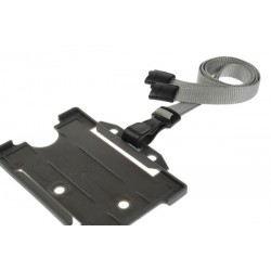 Cordoncino Grigio piatto 10 mm con J clip in plastica (100 pezzi) 2