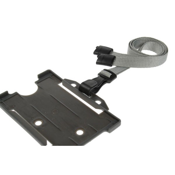 Cordoncino Grigio piatto 10 mm con J clip in plastica (100 pezzi)