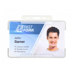 Clear Single-Sided BIOBADGE Open Faced ID Card Holders - Landscape (Pack of 100) 2