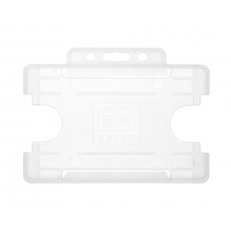 Clear Single-Sided BIOBADGE Open Faced ID Card Holders - Landscape (Pack of 100)