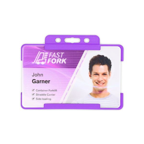 Portabadge single side BIO ECO Viola (100 pezzi)