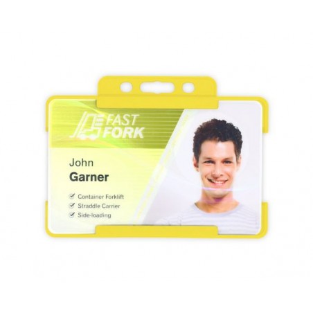 Portabadge single side BIO ECO Giallo (100 pezzi)