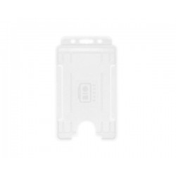 Clear Single-Sided BIOBADGE Open Faced ID Card Holders - Portrait (Pack of 100)