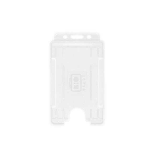 Portabadge single side Verticale BIO ECO Trasparente (100 pezzi)
