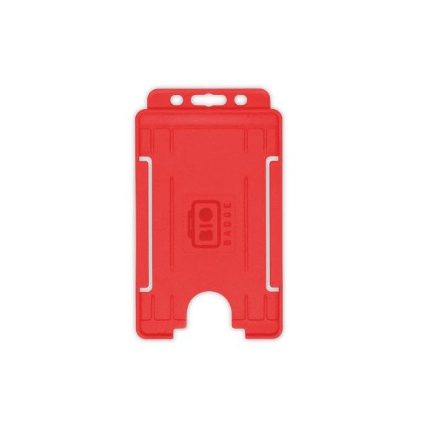 Portabadge single side Verticale BIO ECO Rosso (100 pezzi)