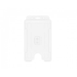 Portabadge single side Verticale BIO ECO Bianco (100 pezzi)