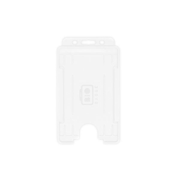 Portabadge single side Verticale BIO ECO Bianco (100 pezzi)