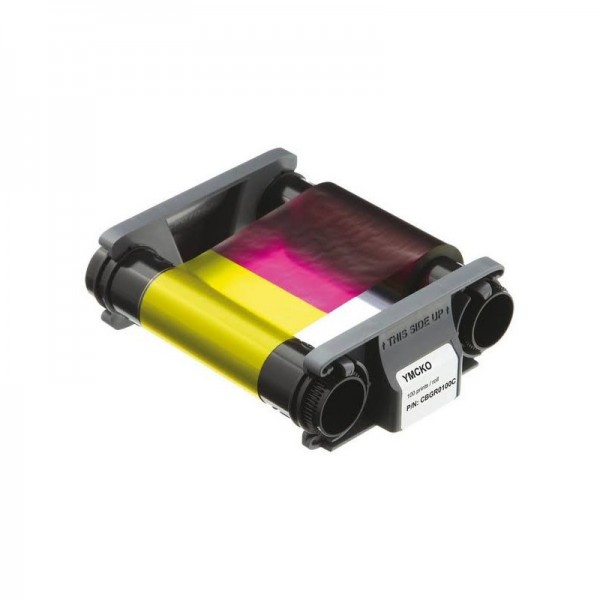 CBGR0100C Evolis 5 panel colour ribbon YMCKO (100 prints)