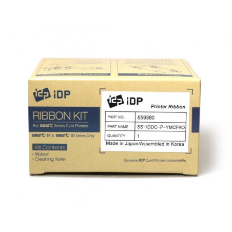 Smart-51 & 31 YMCFKO Full Colour 659380 Ribbon with UV Panel and Cleaning Roller (200 Prints)