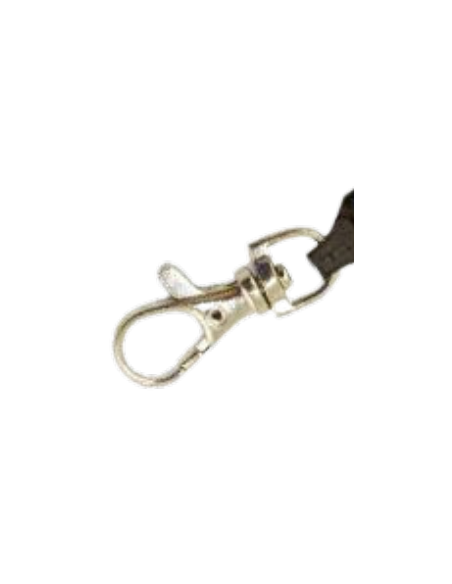 Cordoncino piatto 10 mm con clip in metallo (100 pezzi)