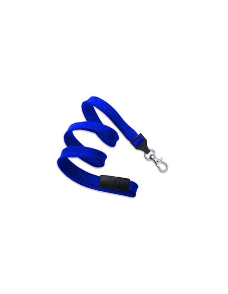 Cordoncino piatto 10 mm con clip in metallo (100 pezzi)