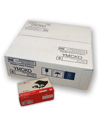 10 nastri R3011 Confezione da 10pz Ribbon YMCKO...